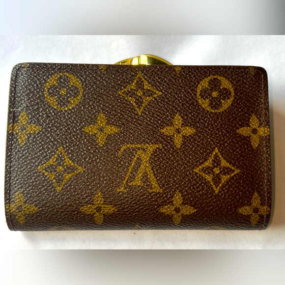 Louis Vuitton Brown Kisslock Monogram Wallet - Picture 2 of 16